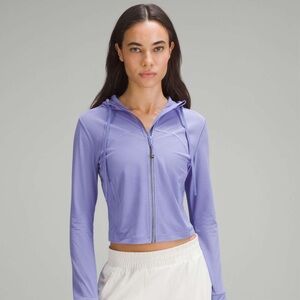 NWOT Lululemon Cropped Define Mesh Jacket *Nulu - Dark Lavender
